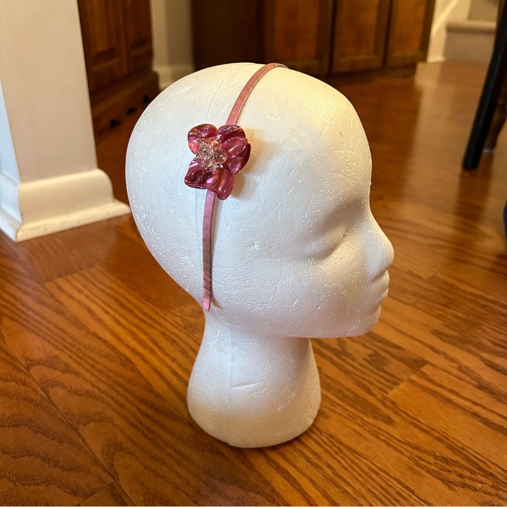 Pink flower headband 🌸🌺